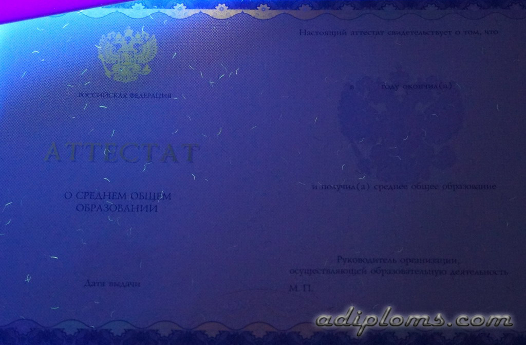 Аттестат 11 классов 2014-2026 Фото